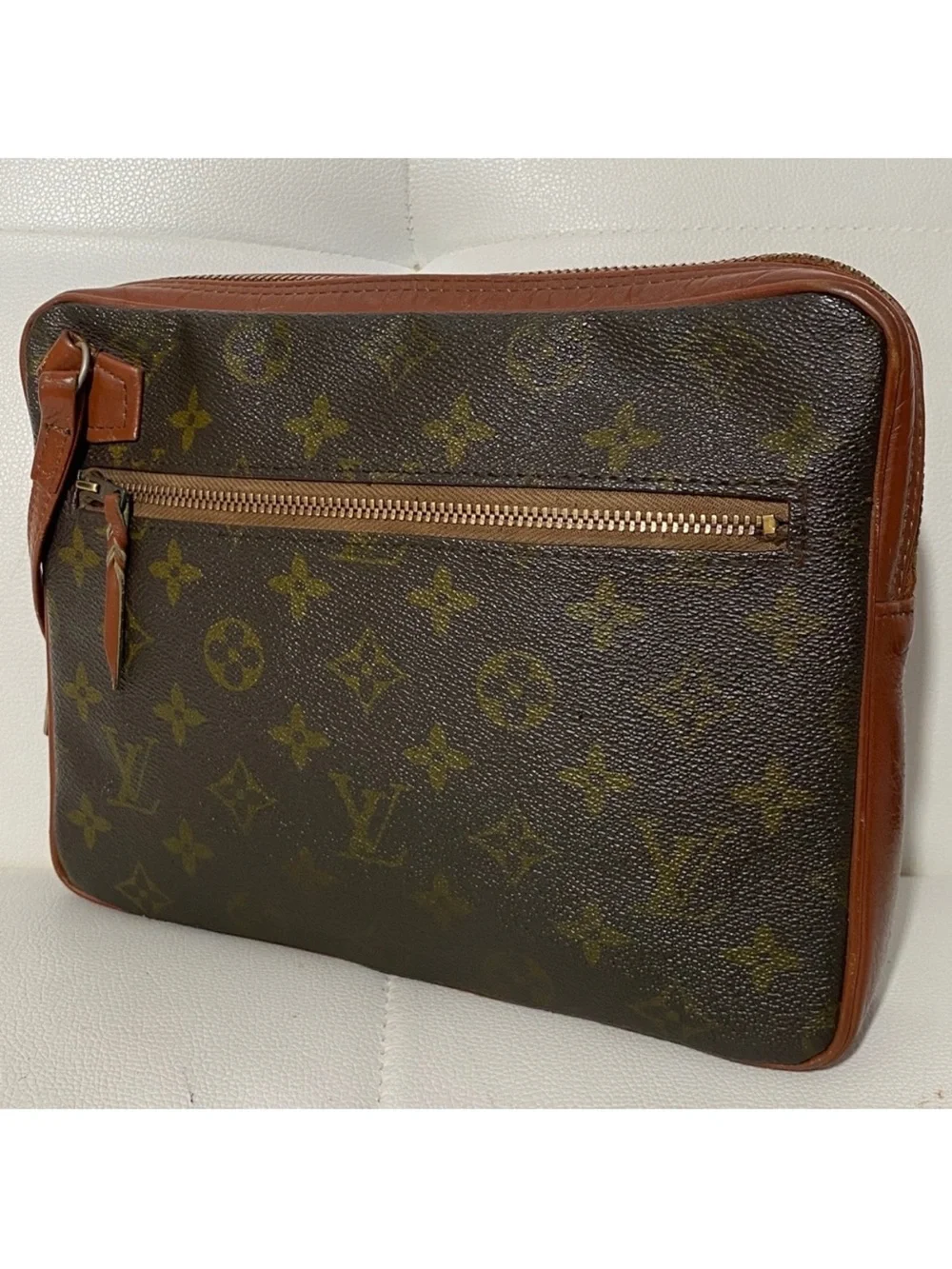 Authentic Louis Vuitton Monogram Pochette Sport PM Clutch
